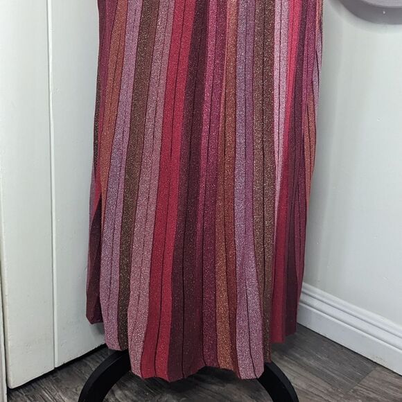 Kate Spade New York Metallic Rainbow Whimsical Fairy Cocktail Midi Skirt XS  - Picture 10 of 14